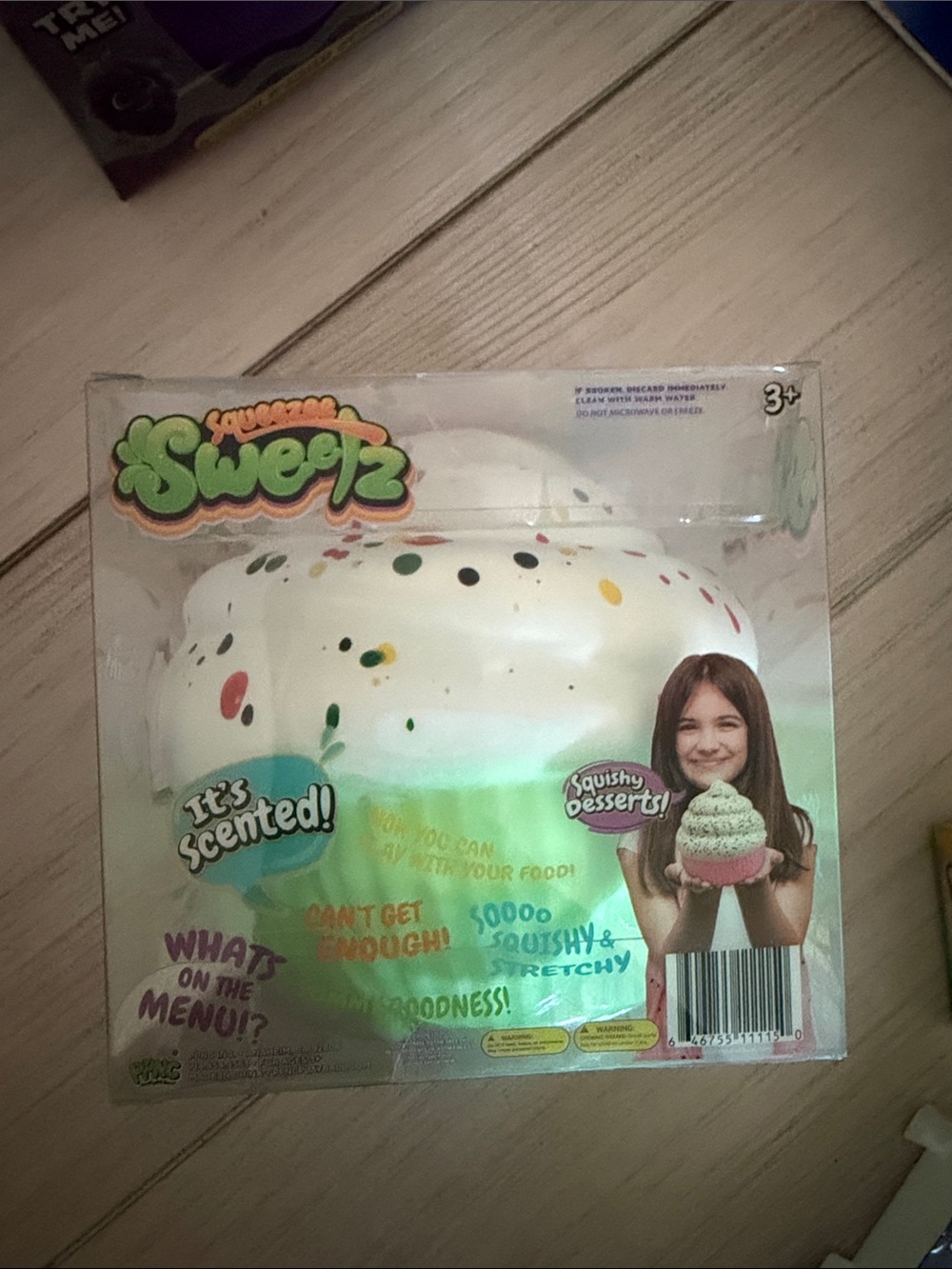 Squeeze Jumbo Scented Squishy Dessert Toy - White with Multicolor Sprinkles
